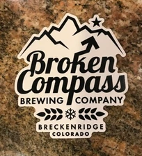 Broken Compass Brewing Company Sticker - Breckenridge Colorado Craft Beer Pub