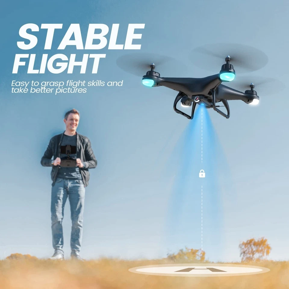 Drone Dron Quadcopter Con Camara1080P HD, Sensor de gravedad, Control de voz NEW - Image 3 of 4