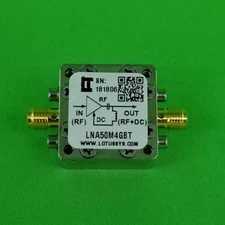 Broadband Low Noise Amplifier 0.8dB NF 50MHz to 4GHz 18dB Gain with Bias Tee