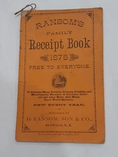 1878 Ransom's Family Receipt Book