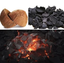 100% natural Coconut shell charcoal Pure Organic Activated Carbon pieces 35.27oz