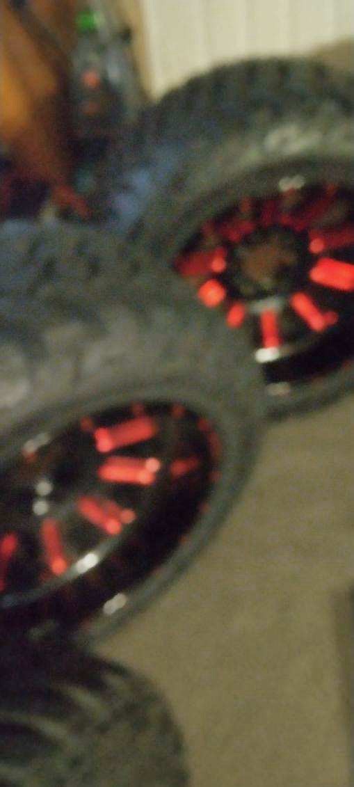 For Sale New Tires and Wheels.Width of Tires Are LT-305/55R20-1210 4 Tires