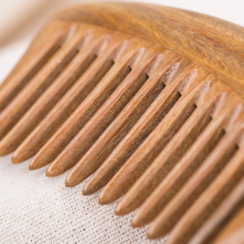 Vintage Sandalwood Comb Wide Tooth Hair Comb Portable for Women - Bild 4 von 11