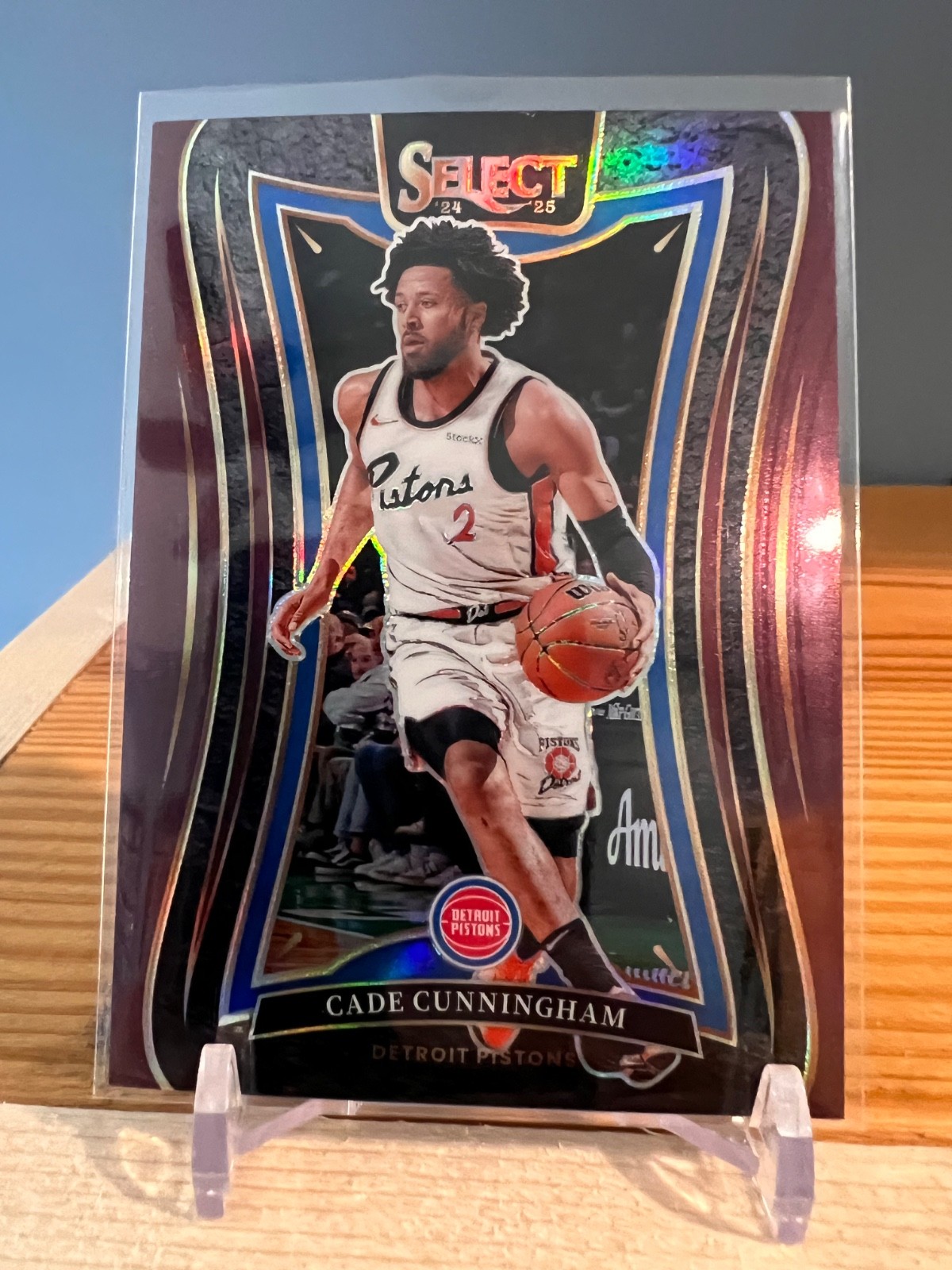 2024-25 Panini Select - Mezzanine Cade Cunningham #301 Maroon Prizm /85