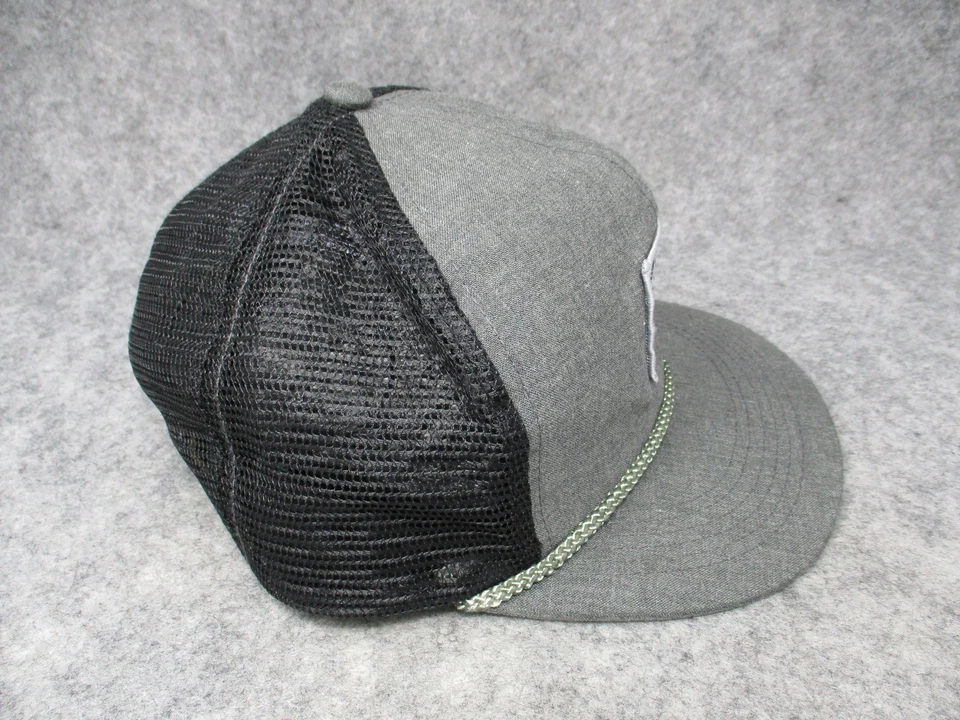 Gorra Billabong gorra espalda a presión gris negra parche camionero surf patín golf cuerda para hombre Foto 4 de 4
