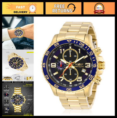 Men's Chronograph Watch with Textured Dial, Stainless Steel, Water-Resistant, St
