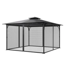 Replacement Mesh Gazebo Netting Screen for 12x12x 7.5 ft Outdoor Patio, Net Only