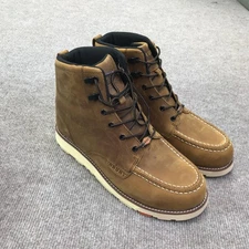 Brunt Marin Boots Mens Size 13 Brown Moc Toe Work Leather EH ASTM Wedge