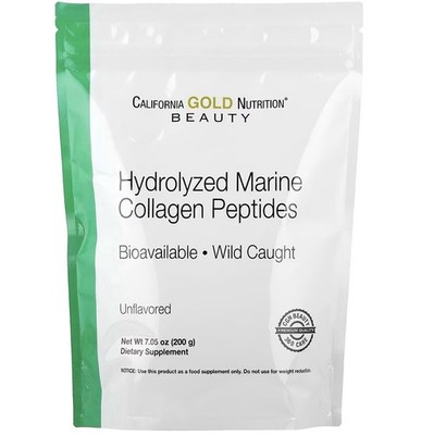 Hydrolyzed Marine Collagen Peptides Skin Hair Nails Support Powder