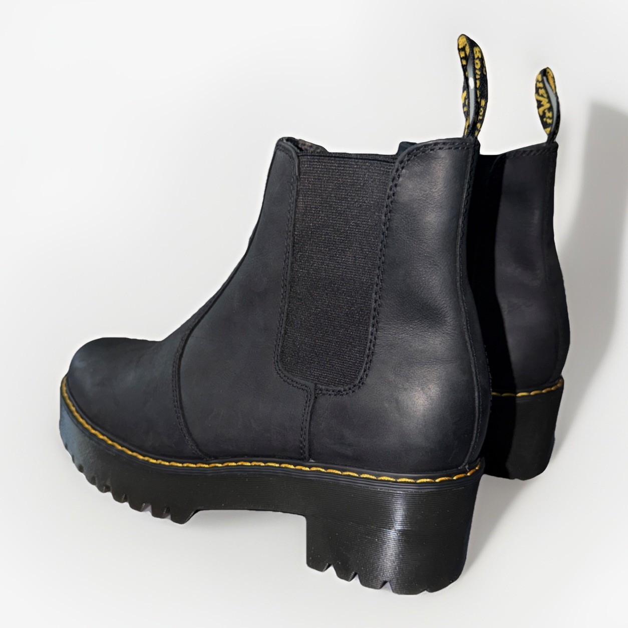NEW DR. MARTENS ROMETTY CHELSEA Women’s BOOTS BLACK thumbnail 2