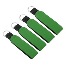 Neoprene Wristlet Keychain Hand Wrist Lanyard Keychain 4 Pcs Green