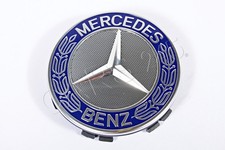 Original Felgendeckel Raddeckel Lorbeerkranz blau MERCEDES W203 W211 W209 GLK SL Original Felgendeckel Raddeckel Lorbeerkranz blau MERCEDES W203 W211 W209 GLK SL