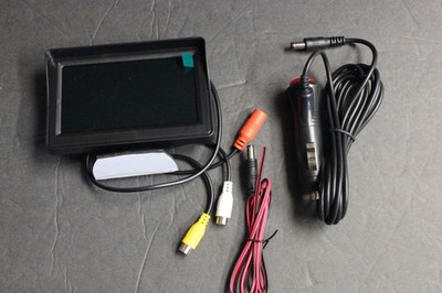 5'' Color LCD TFT Reverse Rear View Monitor Display For Car Back Up Camera rca IN