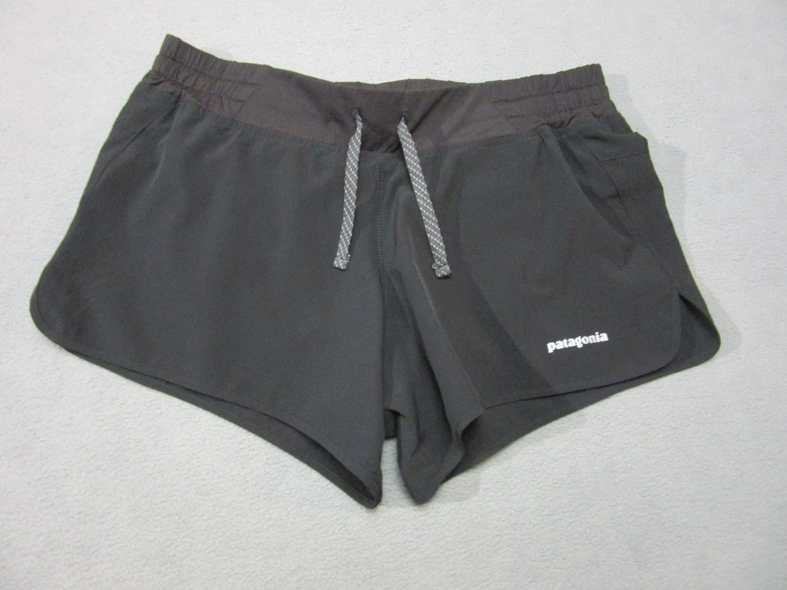 Patagonia Shorts Womens Small Black Stretch Nine Trails Lined Athletic Running