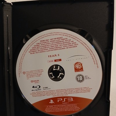 FEAR 3 PS3 Promo Disc Horror Playstation 3 Spiel Nur Disk Ohne OVP und Anleitung