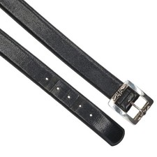 Chrome Hearts BLT OTJ Leather Belt Black x Silver Size 38 Buckle W 6.7cm H 5.7cm