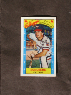 1979 Kelloggs # 60 Jim Sundberg 1 of 3 ERROR VARIATIONS READ DESCRIPTION NM