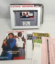 Lethal Weapon (Super Nintendo SNES, 1992) COMPLETE CIB Authentic Tested Cleaned!
