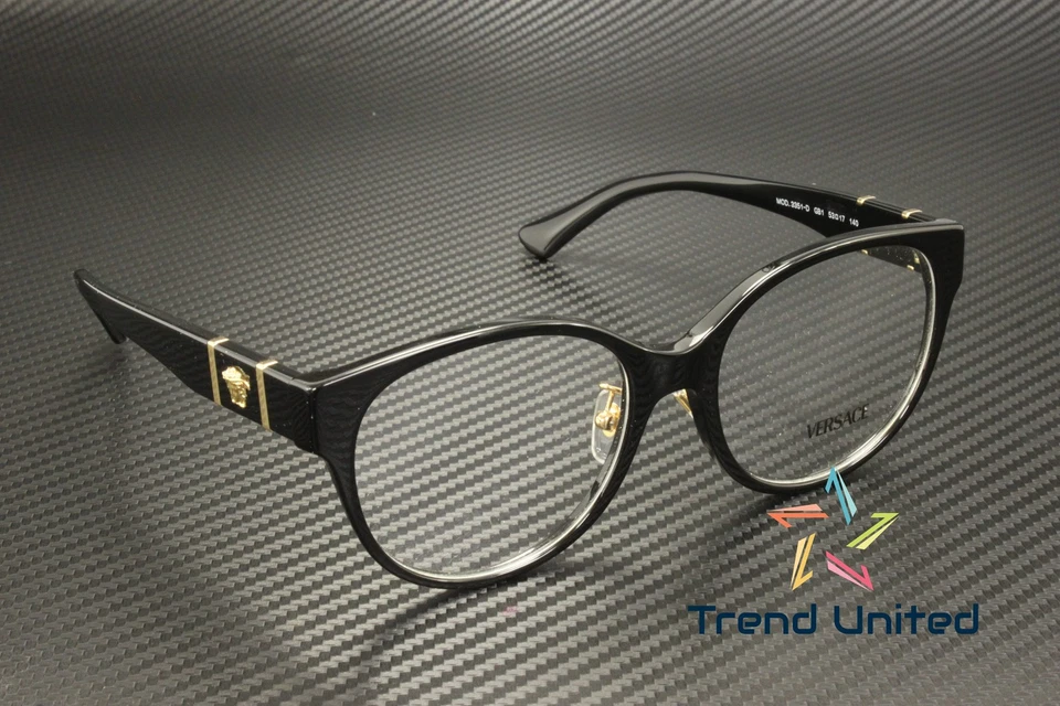 Gafas para mujer VERSACE VE3351D GB1 negras de demostración 53 mm Foto 4 de 4
