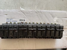 Lot Of 4 GE THQB32020 General Electric 3-Pole 20A Bolt-On Circuit Breaker