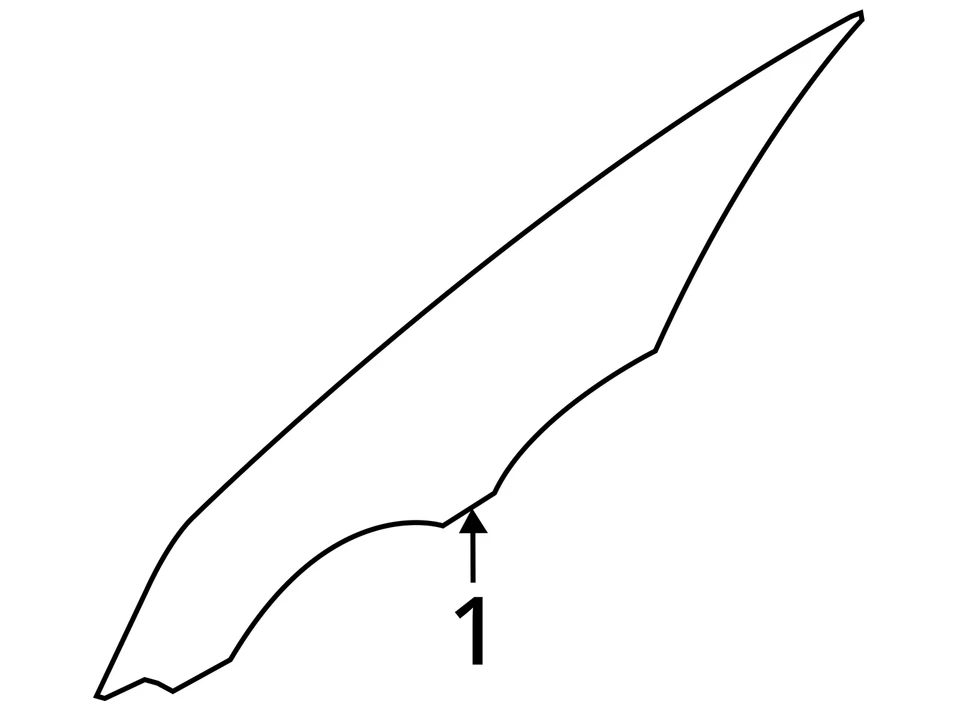 Front Door Glass/window HYUNDAI SONATA Right 11 12 13 14 15 - Image 3 of 3