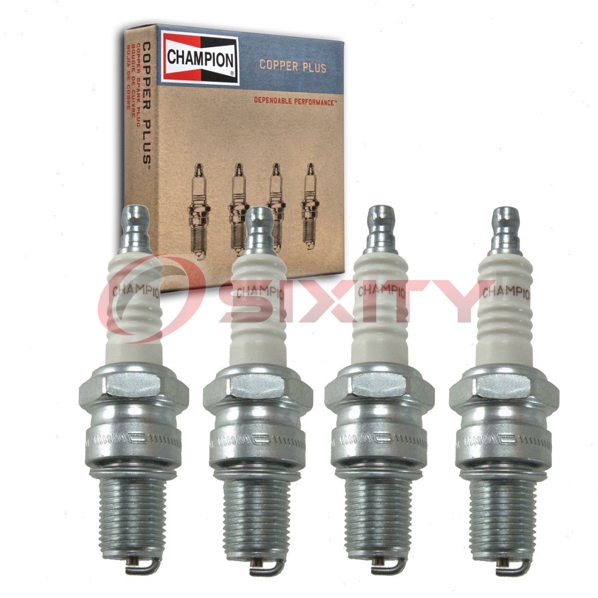 4 pc Champion Copper Plus Spark Plugs for 1959-1968 MG Magnette 1.5L 1.6L L4 ec