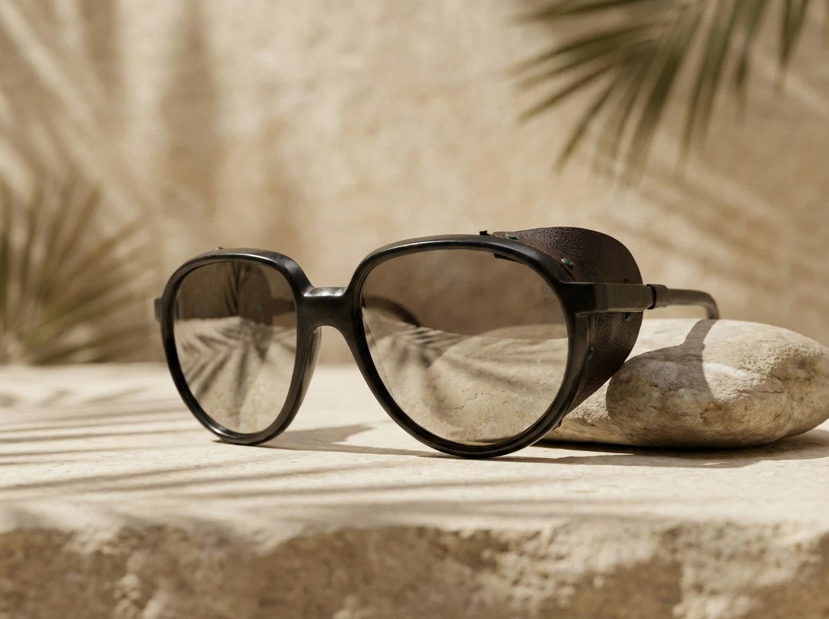 Giorgio Armani Vintage Glacier SmallSunglasses 826  SideShields Scratched Lenses Vintage Glacier Sunglasses | eBay main image 3