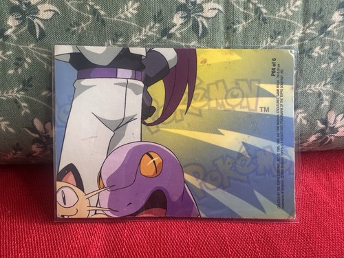 BRUSHING TEETH PIKA P04 OF 6 POKEMON Topps - SILVER HOLO Puzzle CARD Piece - Photo 2 sur 2