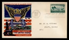 DR WHO 1945 FDC COAST GUARD FLUEGEL CACHET M80047