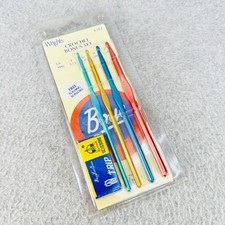 Wrights Crochet Bonus Set of 4 Crochet Hook w Folding Scissors New Unopened Boye