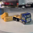 Vintage 1981 Hot Wheels Sunset Trucking Ford Semi Flatbed Truck Malaysia Loose