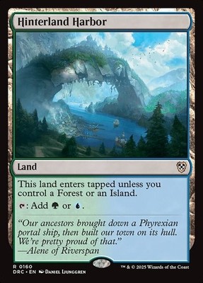 *MtG: 2x HINTERLAND HARBOR - Commander Aetherdrift Rare - magicman-europe*