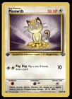Meowth 1st Edition  56/64 Jungle Common English Pokemon Card