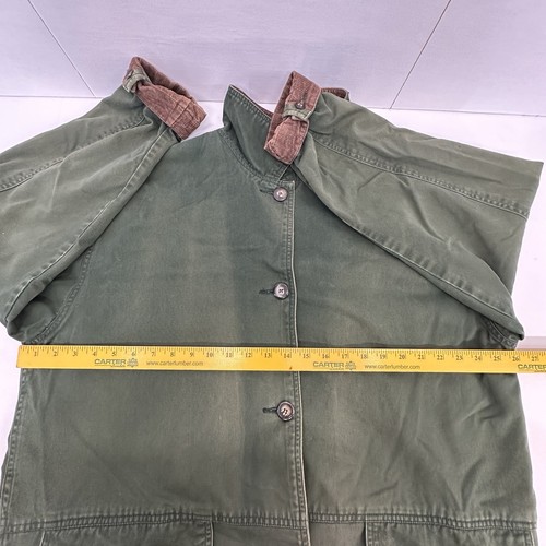 Chaqueta de pana St Johns Bay de colección para mujer forro a cuadros verde tareas de campo 1x LEER - Imagen 23 de 24