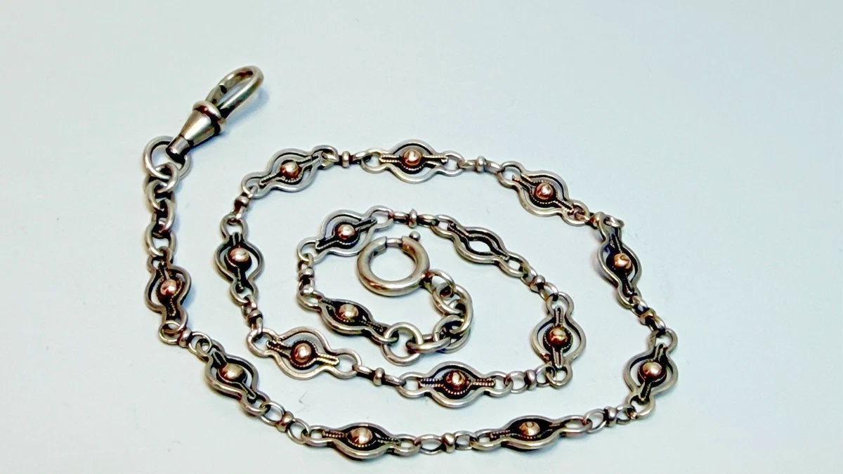 Vintage 1900年代～1920年代頃 シルバー製 Watch Chain Silver Pre 1920 Year Manufactured Watch Chains for sale | eBay