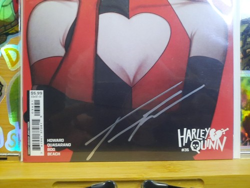 HARLEY QUINN #36 CVR B JENNY FRISON CARD STOCK Variant Signed J. Frison & Coa!!! - Picture 7 of 11