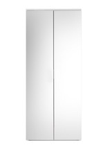Schuhschrank "LINCOLN" Garderobenschrank Flurschrank Dielenschrank weiß Spiegel 