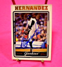 Baseball - Orlando Hernandez - 2005 Topps Card # 122 - Autograph
