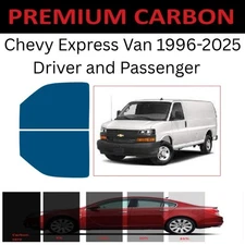 Premium Nano Carbon Window Tint fits Chevrolet Express Van 1996-2025 Tint 2F