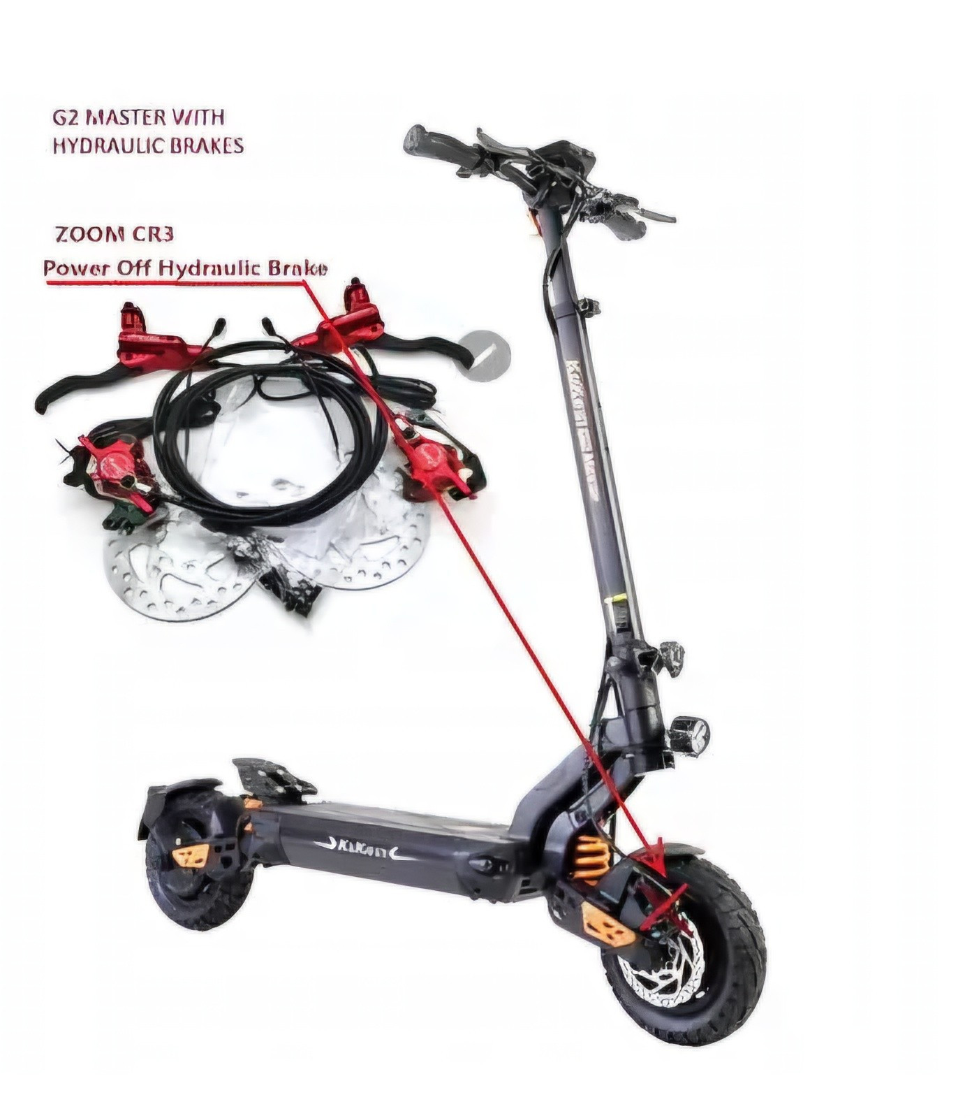 Kukirin G2 Master 2000W E-Scooter with Hydraulic Brakes New Model