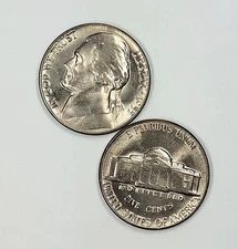 1955  UNCIRCULATED JEFFERSON NICKEL CHOICE TO GEM BU