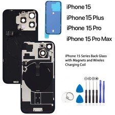iPhone 15 Series Back Glass Replacement &ndash; Preinstalled Mag-Safe & Wireless Coil