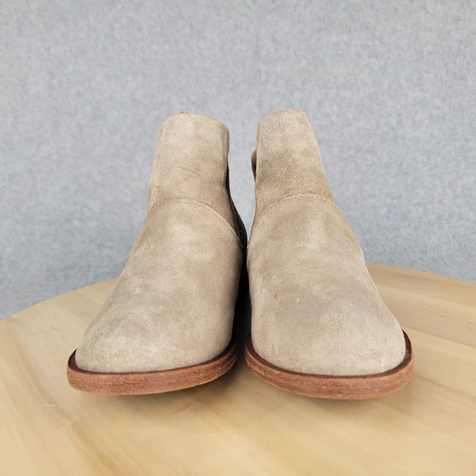 Botines Ryder Kork-Ease para mujer beige gamuza cremallera trasera talla 6 Foto 2 de 4