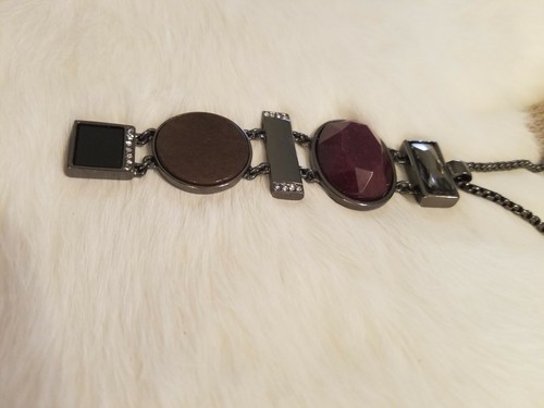 Vtg Limited Necklace Western Gunmetal Boho Festival Witchy Y2K Adjustable 2462 - Picture 4 of 9