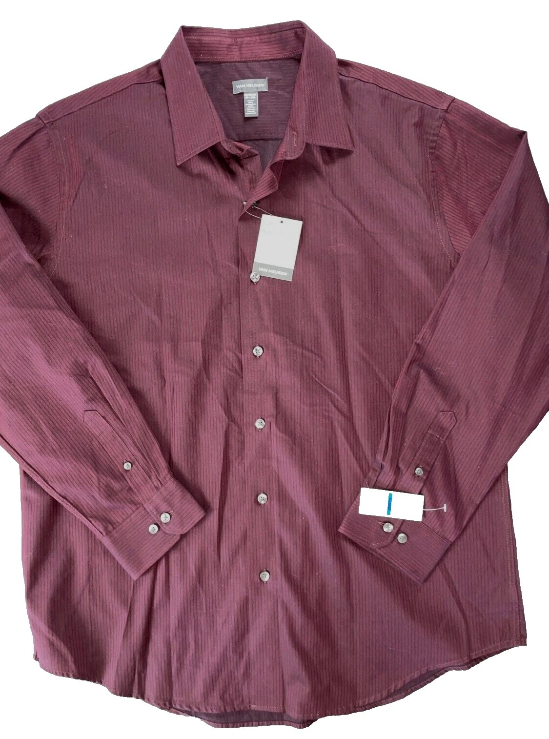 Van Heusen Long Sleeve Striped Cotton Casual Button-Down Shirts for Men