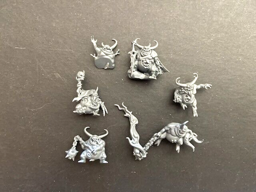 6 Nurglings Great Unclean One Nurgle Chaos Daemons Warhammer 40K Age of Sigmar - Foto 1 di 2