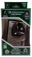 2014 Bepuzzled EQUA Hanayama Cast Metal Brain Teaser Puzzle Level 5 NOS