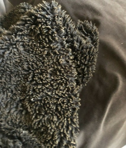 Luxury Brown Restoration Hardware Luxe Faux Sheepskin Fur 49"x62" VINTAGE Throw - Picture 12 of 12