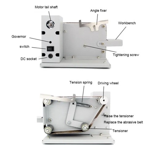 Desktop Mini Mini Electric Belt Machine DIY Polishing Machine Grinding Machine - Picture 3 of 16
