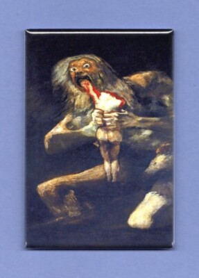 GOYA SATURN DEVOURING CHILD *2X3 FRIDGE MAGNET* PAINTING ART GALLERY MUSEUM